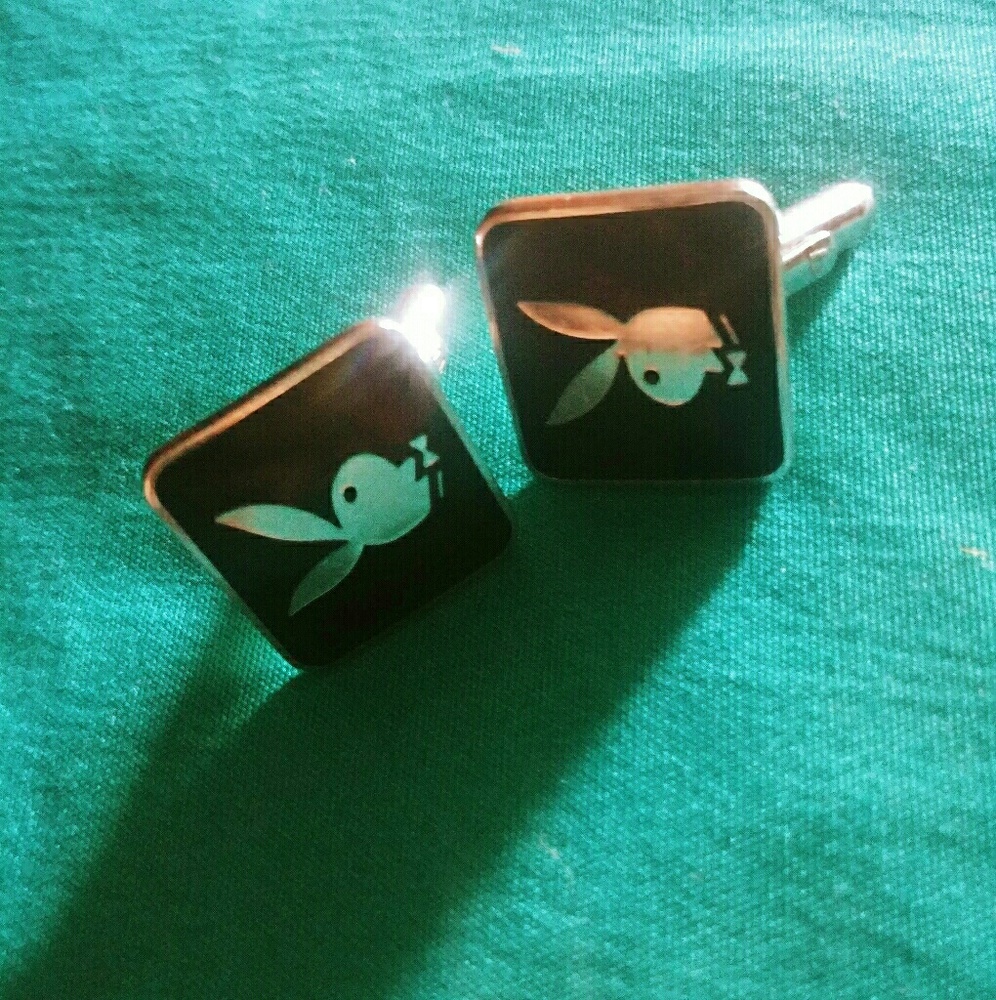 Mens Vintage 1960s Playboy Cuff Links